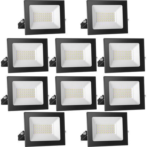 Spot LED 12V DC, 30W Superlight LED Projecteur IP65 étanche, 3000K blanc chaud LED Lampes murales d'extérieur, 3000LM LED Projecteur Idéal pour jardin, cour, terrasse, garage,10-pièces (1/5)