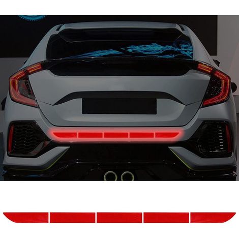 Scotch Reflechissant Blanc, Autocollants Réfléchissants Vision Nocturne,Autocollants de Sécurité Auto-Adhésifs étanches pour Voiture(2pcs)