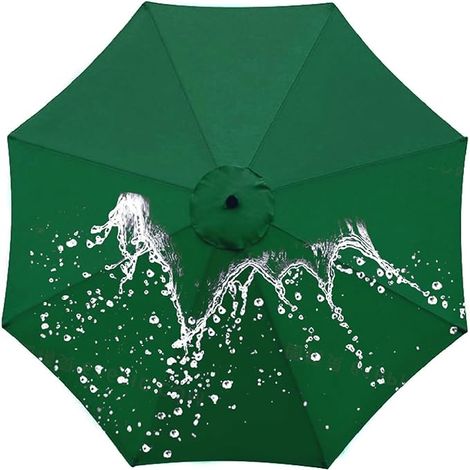Outdoor-Sonnenschirm-Ersatzabdeckung für 6-Knochen-Sonnenschirm, 3M, wasserdicht, UV-grün