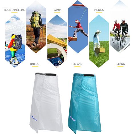 Jupe de pluie fine ultra légère, pantalon kilt imperméable, coupe-vent pliable (1/5)