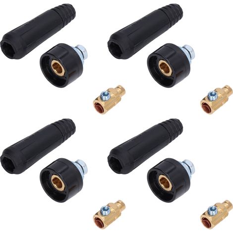 Lot de 10 connecteurs rapides pour câbles de soudage TIG, prises et fiches, style UE, 10-25 V (1/5)