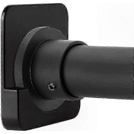 Barre de douche extensible adhésive, fixation sans perçage, lot de 2 supports muraux, idéale salle de bain, installation facile, robuste et réglable. (1/5)