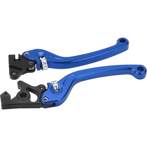 Hochsensible Brems- und Kupplungshebel aus CNC-gefräster Aluminiumlegierung, universelles Motorradzubehör, blau (1/5)