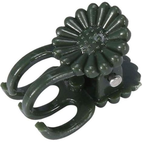 Lot de 20 clips en plastique pour support de plantes d'orchidée - Pinces pour plantes de jardin - Piquets pour soutenir les tiges de vigne (1/4)