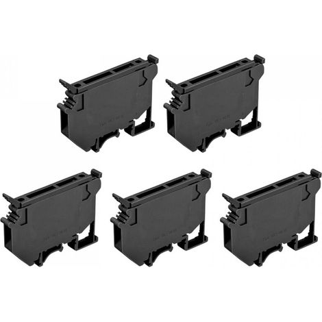 Bardusch-Lot de 10 bornes porte-fusibles DIN à vis Noir UK5 (1/2)