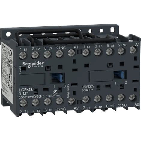 TeSys LC2K - contacteur inverseur - 3P - AC-3 440V - 9A - bobine 230Vca - LC2K0901P7