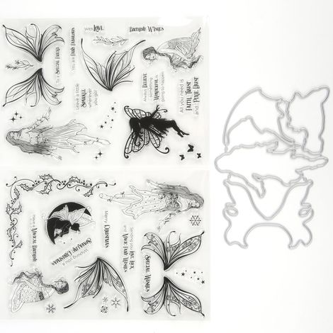 Tampons transparents pour scrapbooking et création de livres à la main - Ensemble de tampons en caoutchouc transparents et décoratifs (1/5)