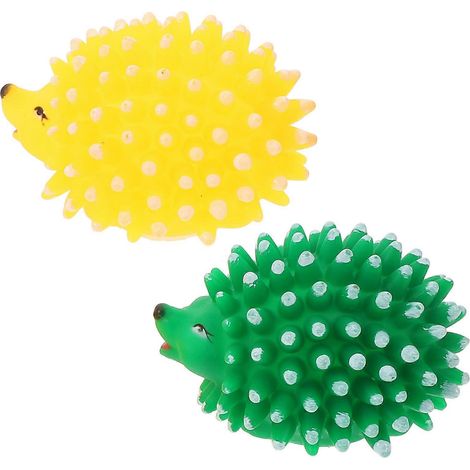 Jouet à mâcher en latex couineur en forme de hérisson pour chiots et chiens – Favorise la mastication, réduit l'anxiété (1/5)