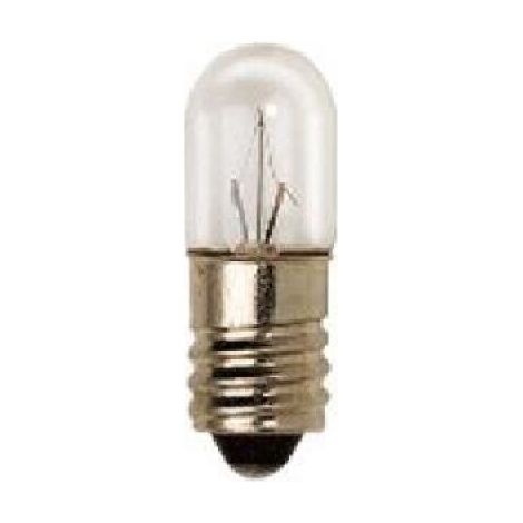 Lampada Incandescenza Tubolare Trasparente E10 24V 3W
