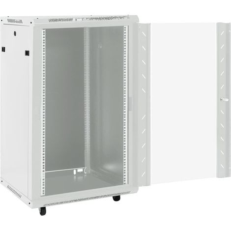 Maison Exclusive - Armadietto di Rete 18U 19" IP20 Grigio 60x60x100 cm