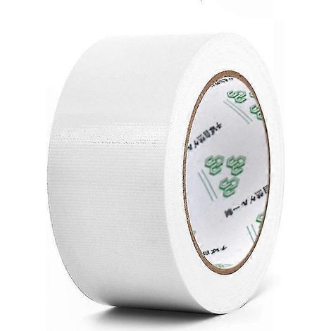 Ruban adhésif en tissu résistant pour la décoration intérieure, les revêtements de sol et la réparation de tuyaux - solution imperméable à base de polyéthylène, blanc. (1/5)