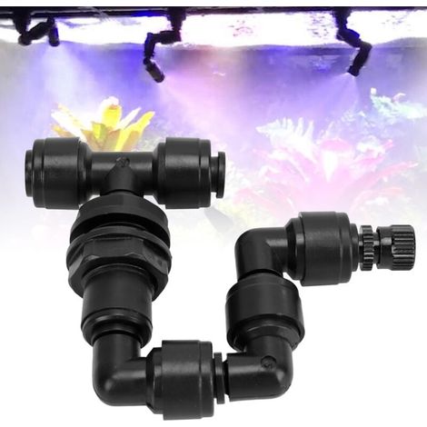 Atomiseur pour Terrarium Reptile Fogger ajustable Mist Sprinkler Mister Nozzle pour Rainforest Tank Amphibians plantes ABS (1/5)
