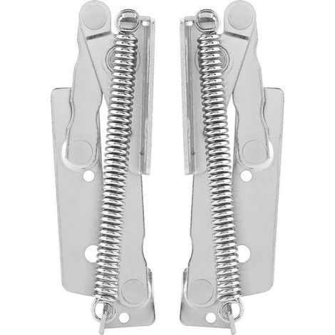 2 Pièces Charnière À Ressort Pour Porte Placard 90 Degrés, Acier Au Carbone Charnière À Ressort Relevable Pour Soutenir Les Portes Des Meubles (1/5)