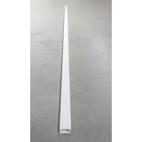 Moulure 16x30mm blanche RAL9010 (vendu au mètre) avec couvercle sans cloison U23X UNEX