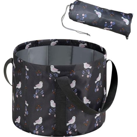 Bain De Pieds - Pliable Portable 25 L - Diamètre 35 Cm Hauteur 26 Cm - Pour Maison Voyage Plein Air - 1 Pièce (1/5)