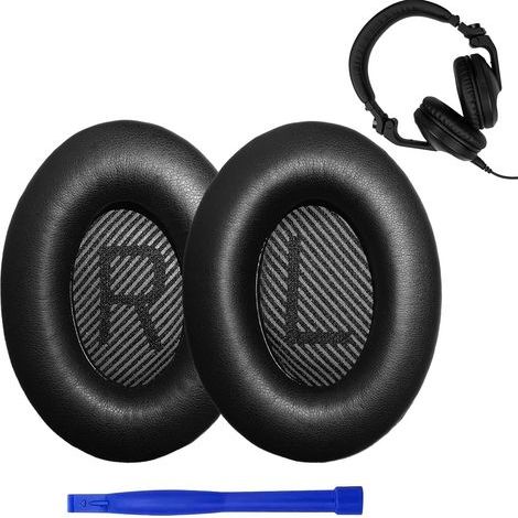 paio di cuscinetti auricolari per Bose QuietComfort 35 (QC35) e QuietComfort 35 II (QC35 II), QC2 / QC15 / QC25 / QC35 / QC35II / QC45 / AE2 / AE2i / AE2w / SoundTrue/SoundLink (1/5)