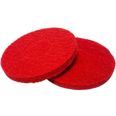 Set de 2 Discos de limpieza para fregadora compacta CleanKoob K6 (rojo)