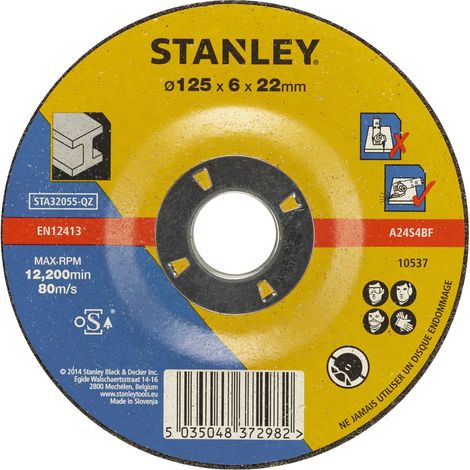 Metall-Schleifscheibe ø 125 mm.  STANLEY STA32055-QZ