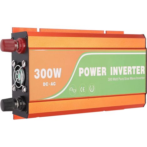 Onduleur solaire 300W haute fréquence, onde sinusoïdale pure, tension entrée 24V sortie 220V, convertisseur de tension pour voiture (1/5)