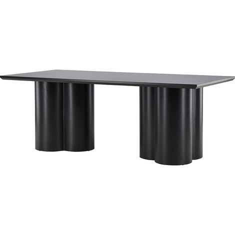 Olivia Esstisch 100x210 cm schwarz.