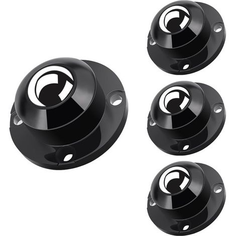 Roulettes auto-adhésives en acier (4 pièces),Roulettes pivotantes universelles en acier,4 pièces,2,54 cm,12,7 kg,acier (1/5)