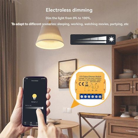 Module variateur Tuya ZigBee prenant en charge le contrôle unidirectionnel-- (1/5)