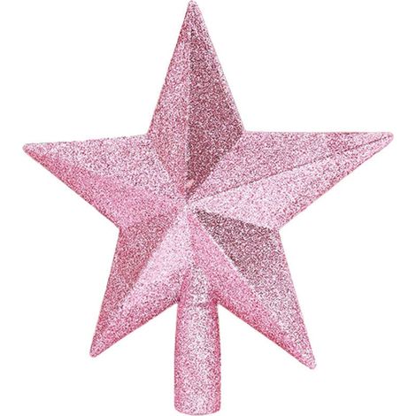 Décoration de Noël celtique rose. sapin de Noël avec étoile au sommet. 20 cm. sapin de Noël rose avec une étoile à cinq branches au sommet.