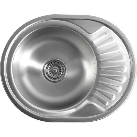 Aqualine Fregaderos - Fregadero 57x45 cm, acero inoxidable AQ5745B (1/4)