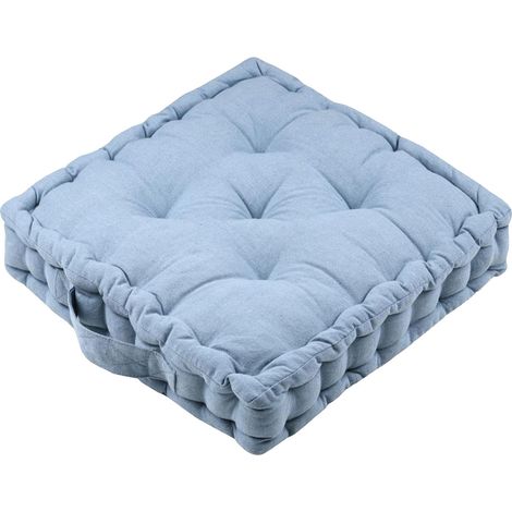 Coussin de sol épais en coton 40 cm – 60% coton – 40% polyester – Dimensions 40x40x8 cm – Confort optimal pour intérieur et extérieur – Stof