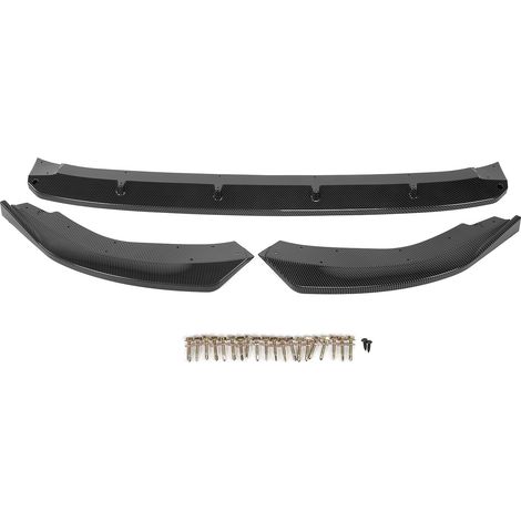 K·SEEK DESIGN 3-teiliger Frontstoßstangen-Splitter-Lippenspoiler, kompatibel mit MK8 ab 2021, Carbonfaser-Optik (1/5)