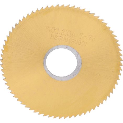 Lame de scie circulaire avec mandrin rotatif, disque de perçage avec revêtement en titane, disque de coupe 63 x 1,2 mm
