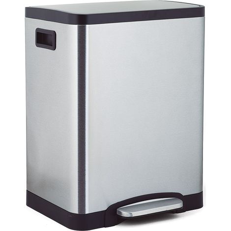 CUBO PEDAL A.INOX. DOBLE 15+15L. HABITEX - EHLIS