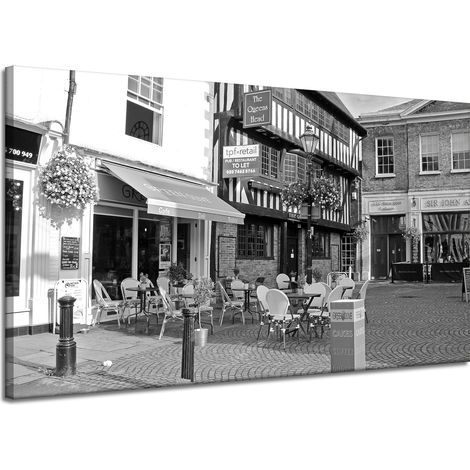 Leinwanddruck Architektur Café 120x70 cm