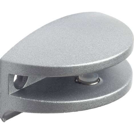 Soporte Fijo para Baldas de Cristal y Madera Fabricado en Zamak Acabado Cromo Mate Líquido Para Baldas con Espesores de 7 mm Medidas 502525 mm Sistema de Fijación Atornillado 2 Unidades - (1/2)
