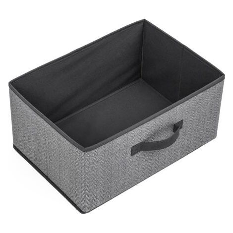 Panier tissu 402820cm n gris foncé chiné - 5five