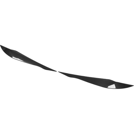 Paire de paupières de phares de remplacement en ABS style fibre de carbone pour BMW Série 3 F30 F31 (2012-2018). (1/5)