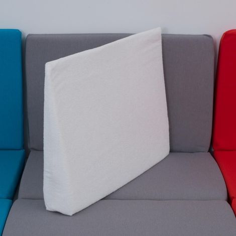 Almohada elevadora antireflujo 60 cm x 40 cm 15 de inclinacion - cojin para bebe transpirable con funda extraible. Tejido TENCEL suave y natural (1/3)