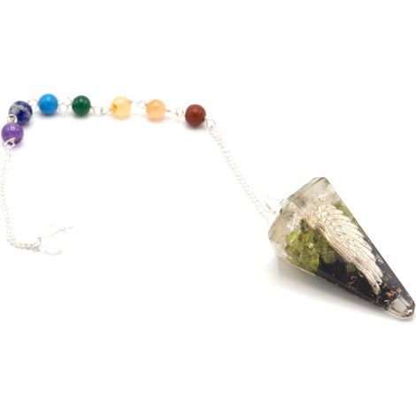 Pendule Chakra Pouvoir Orgonite - Aile d'Ange- Vendu par 1 (1/3)