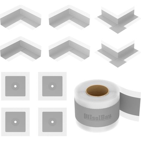 Isolbau Bandset Dichtset Dichtband 20m Bad Innenecke Dichtmanschetten Dusche (1/5)