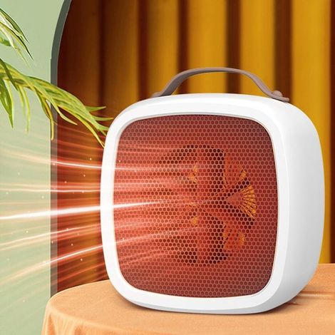 500W Electric Fan Heater – Compact and lightweight for bathrooms – Tip-over protection – Quiet operation (1/5)