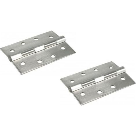 Cerniera rinforzata - IBFM - 75x50mm - Acciaio inossidabile - Rettangolare - A vite