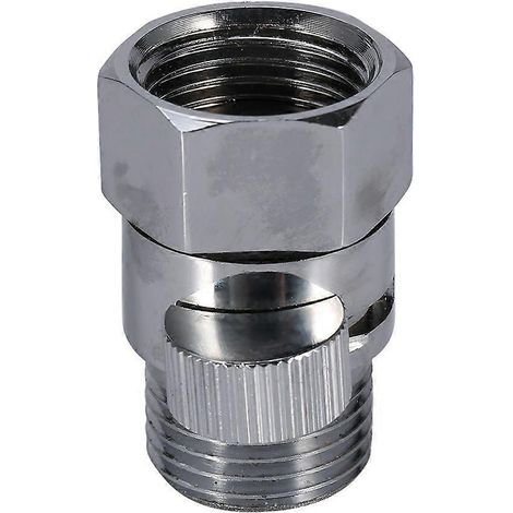 Robinet d'arrêt/régulation de débit 1/2" pour pommeau de douche, douchette de bidet, neuf, argenté (1/2)