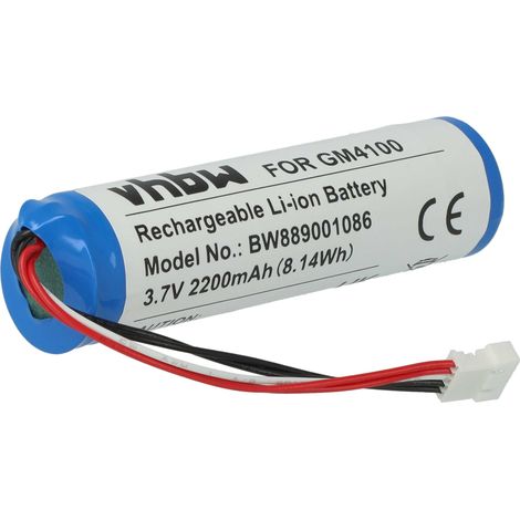 vhbw Batterie compatible avec Datalogic Gryphon GM4130-BK-433K1, GM4130-BK-910K1, GM4130-BK-910K2 scanner de code-barre POS (2200mAh, 3,7V, Li-ion)