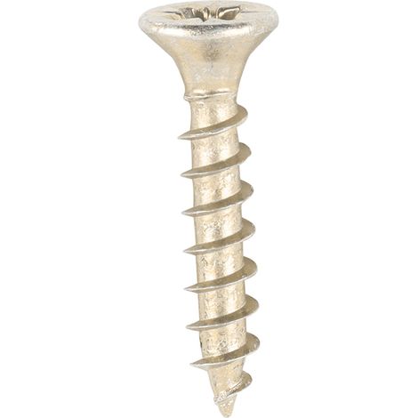 TIMco 3.5 x 20mm Solo Zinc & Yellow Woodscrew Qty 200
