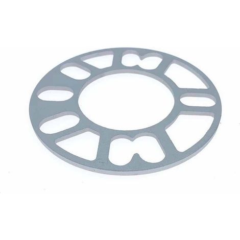 Lot de 2 Entretoises de Roue 8mm, Flasque Centrale Aluminium, Écarteur Universel pour Voitures (1/5)