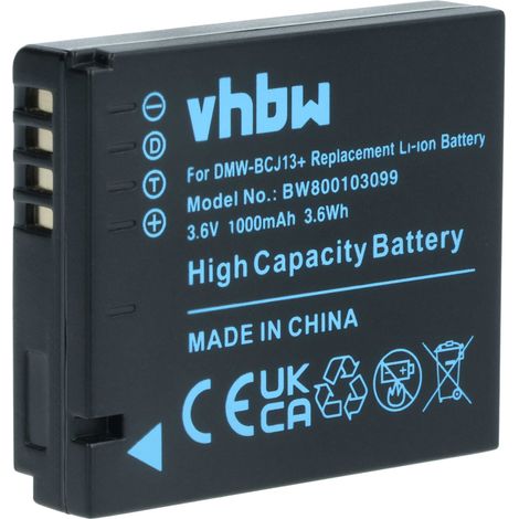 vhbw Akku Ersatz für Panasonic DMW-BCJ13E, DMW-BCJ13 für Kamera (1000 mAh, 3,6 V, Li-Ion), Infochip (1/5)