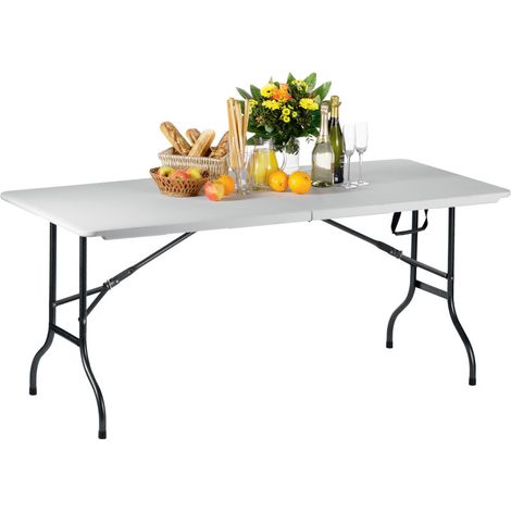 Table pliante - Acier/PEHD - 1830x760x720mm - 100kg - PARTY 182 - Saro