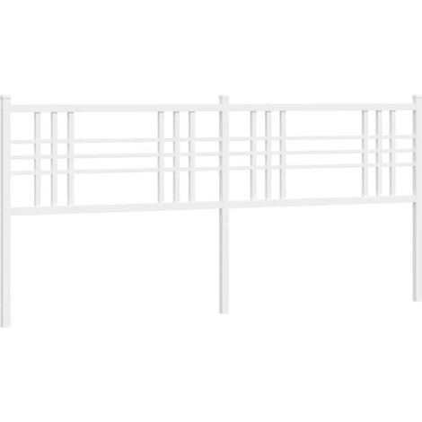 Maison Exclusive - Ersatz-Kopfteil Metall Weiß 180 cm