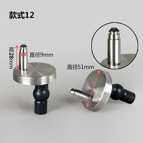 (charnière de fixation en T) Boulon d'expansion pour fixation de la base de l'abattant de WC, charnière de fixation à dégagement rapide en acier inoxydable, vis de charnière pour couvercle d'abattant (1/5)