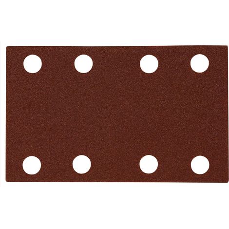 Kit de 12 feuilles de papier abrasif 132 x 80 mm pour ponceuse vibrante, 2 de chaque grain 40, 60, 80, 120, 180, 240, attaches autoagrippantes (1/4)